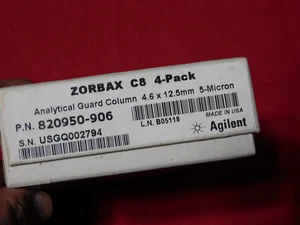 Nuovo Agilent Zorbax C8 Confezione da 4 colonne di protezione 4,6 x 12,5 mm, 5u; 820950-906 - Foto 1 di 4
