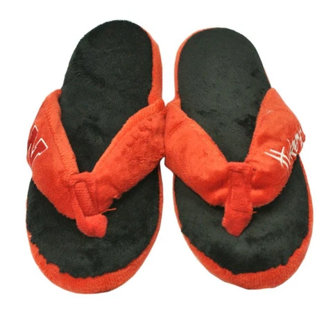 Nebraska Cornhuskers Size X-Large Women's Thong Flip Flop Slippers [NEW] Slide Cover