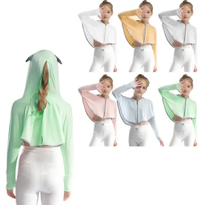 Kids Girls Boys Shirt Fishing Jacket Hooded Sweatshirts Wide Brim Sun Shirt - Picture 1 of 67