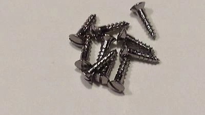 REYHER 10 Chrom Schrauben Holzschrauben DIN 95 3,0x12 mm Messing verchromt Bootsbau