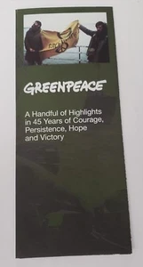 GREENPEACE RESIST Brochure Approx. 8" x 3 1/2" - Picture 1 of 2