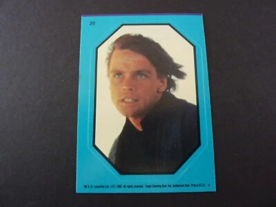 Topps Star Wars Return Of The Jedi Sticker - MINT - Number 20 - Luke - 1983 - Image 1 of 3