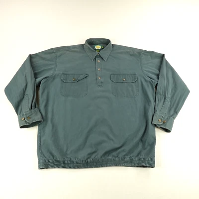 Cabelas Shirt Mens XL Green Button Up Pullover Canvas Hunting Outdoors Utility - Image 1 of 4