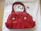 Ladies Handbag Lk Bennett Red Real Leather Grab Bag 11X11x5" Incl.Handles 3142