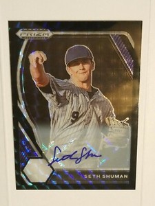 2021 Prizm Draft Picks #PDP208 SETH SHUMAN Black Finite Prizm Auto 1/1 - HOT!!