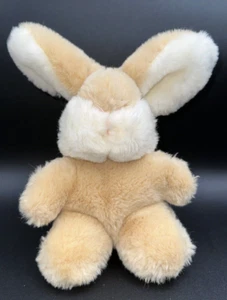 Peluche coniglio coniglio coniglio vintage 1982 crema marrone chiaro ""Heather"" 9" schizzo viso - Foto 1 di 5