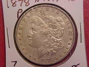 1878 MORGAN DOLLAR - 7 TAIL FEATHERS - XF+ - SEE PICS! - (N7575) - Picture 1 of 2