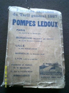 ENORME CATALOGUE PLANCHES EXTRAITES DU TARIF POMPES LEDOUX 1927 650 PAGES - Imagen 1 de 11