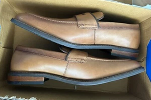 Vince Camuto Men’s Layton Dress Shoe Loafer, Cognac/Brown Size 10M - Picture 1 of 9