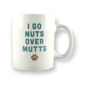 Hundeliebhaber Kaffeebecher Geschenk 20 Unzen Tasse "I Go Nuts Over Mutts" Zoohandlung Fransen Studio - Bild 1 von 6