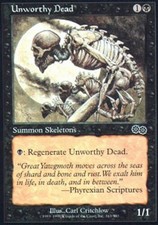 Unworthy Dead X4 (Urza's Saga) MTG (NM) *CCGHouse* Magic