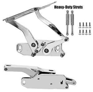 Billet Hood Hinge 64 Chevelle ElCamino 64~67 Cutlass GTO 63-64 Impala 63-65Nova - Foto 1 di 1