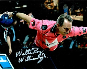 LEGEND WALTER RAY WILLIAMS Jr SIGNED 8x10 Professional Bowling Assoc. PBA H.O.F. - Picture 1 of 1