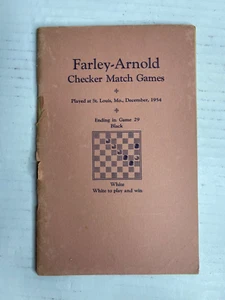 Farley-Arnold Checker Match Games St. Louis MO 1954 Paperback Booklet - Picture 1 of 4