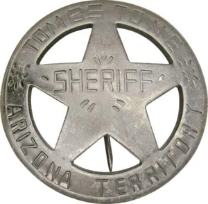 Neue Abzeichen des Old West Tombstone Arizona Terr Sheriff MI3029 - Bild 1 von 1