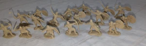 Conte Collectibles 60mm Vikings Plastic Figures Lot 17 Figures CC1 Nice Detail! - Picture 1 of 4
