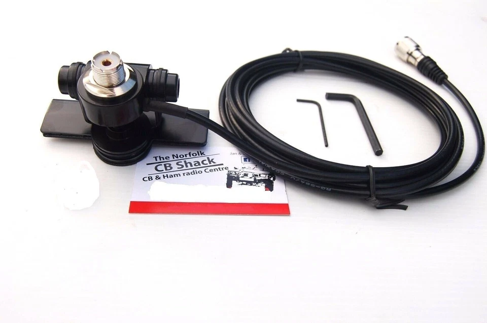 Heavy Duty So239 Boot Mount Amateur or CB Radio Antenna 4m Cable