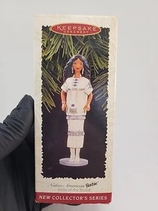 Hallmark Ornament 1996 Native American Barbie Dolls of The World Series 1 New  - Picture 1 of 12