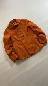 Rare Jil Sander by Raf Simons Button up orange blazer suit jacket Size US 2 - Picture 1 of 24