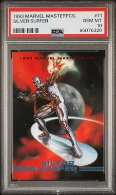1993 SKYBOX MARVEL MASTERPIECES #11 SILVER SURFER PSA 10 - Image 1 of 3