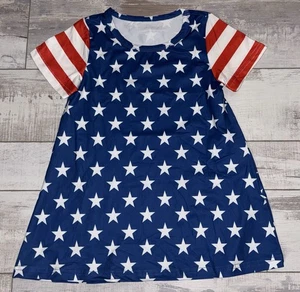 American 🇺🇸 Pride Dress size 3 - Red/White/Blue/Stars & Stripes - NEW     B - Picture 1 of 5