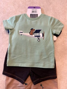 Pekkle 4-teiliges Overall und Shorts Set - Overall, 1 Stück, T-Shirt & Shorts - Neu mit Etikett - Bild 1 von 35