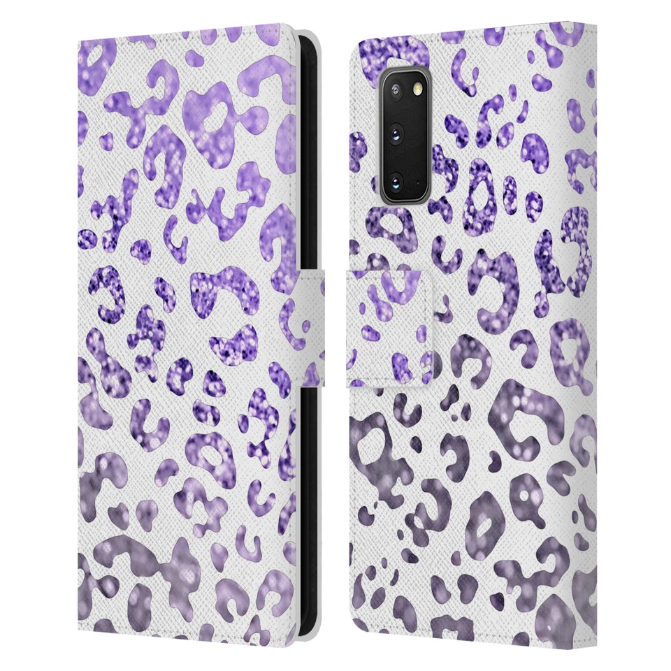MONIKA STRIGEL ANIMAL PRINT GLITTER LEATHER BOOK CASE FOR SAMSUNG PHONES 1 - Image 1 of 4