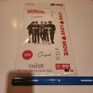 One Direction 1D+OD Office Depot 7 Decal Stickers NEW 2013 - Picture 1 of 7