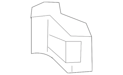 Retenedor inferior de pilar central original Volkswagen 1J0-867-276-A Foto 1 de 2