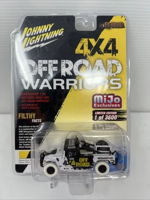 Johnny Lightning 4x4 OffRoad Warriors Hummer H1 Race Truck White Lightning CHASE - Image 1 of 4