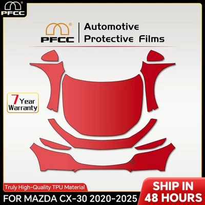 2020-2025 Mazda CX-30 FULL FRONT PreCut Paint Protection Film Clear Bra PPF - Image 1 of 4