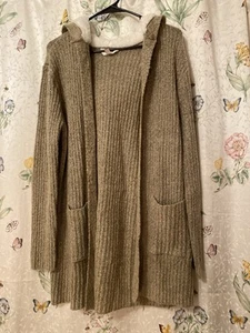 Neu mit Etikett Sherpa-Strickjacke mit Kapuze und Taschen von No Boundries Größe XL - Bild 1 von 11