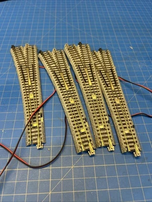 Lot of 4x N Scale - Kato Unitrack - EP-718-15L - Left Hand Turnout - Switch - Image 1 of 2