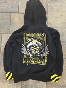 Murder Drones Unisex Youth Callback Ping Cyn Hoodie WR4 Black Size Child Med 7-8 - Picture 1 of 6