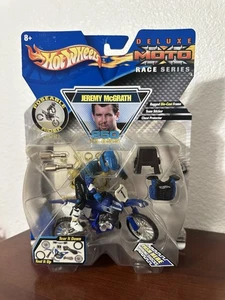 2001 Hot Wheels Moto Jeremy McGrath #1 Dirt Bike Toy Yamaha Deluxe Moto Rare New - Picture 1 of 24