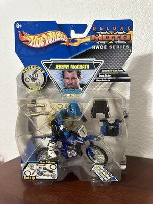2001 Hot Wheels Moto Jeremy McGrath #1 Dirt Bike Toy Yamaha Deluxe Moto Rare New - Image 1 of 4