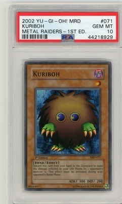Yu-Gi-Oh! Kuriboh Metal Raiders 1st Edition Super Rare MRD-071 PSA 10 Gem Mint - Image 1 of 2
