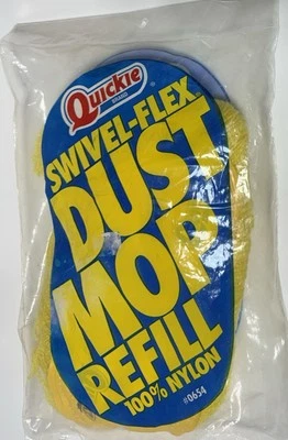 Quickie 旋转柔性除尘拖把补充装 #0654 黄色 100% 尼龙 — 第 1/2 张图片