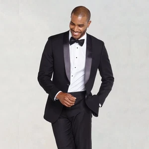 Pantalone Pierre Cardin completo smoking 48S 39-42" vita regolabile 28" cucitura interna 100% lana - Foto 1 di 7