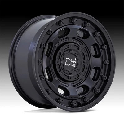 Black Rhino BR007MX Atlas Matte Black 17x8 5x4.5 / 5x5 38mm (BR007MX17805438) - Image 1 of 3