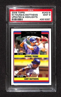 2006 TOPPS UPDATE & HIGHLIGHTS #UH319 YOUNG/MATTHEWS PSA 9 Mint 40616357  - Image 1 of 3