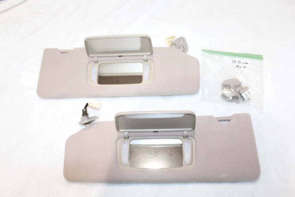 02-04 Parasoles Toyota AVALON con Clips parasol Luces dobles Homelink BEIGE Foto 1 de 4