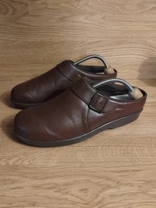 SAS Tripad Comfort Women's Mules Sz 11M Brown Leather Slip On Comfort Shoes  - Picture 1 of 11