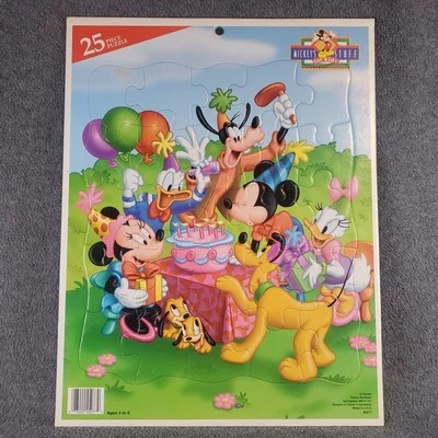 Bandeja rompecabezas Mickey's Stuff para niños 25 piezas fiesta de celebración de cumpleaños 14,5 x 11 Foto 1 de 4