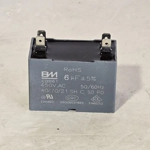 Capacitor For Hisense 70 Pint Dehumidifier DH70W1WG CBB61 6µF 5% 40/70/21 - Picture 1 of 5