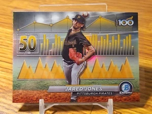 🔥🔥2024 Bowman Chrome Bowman Top 100 JARED JONES #BTP-50 Pirates🔥🔥 - Picture 1 of 2
