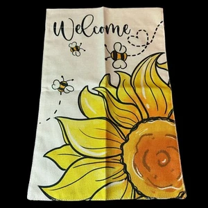 Garden Flag Sunflower Bees 12x18 Double Sided Yard Decor Outdoor Welcome New - Picture 1 of 9