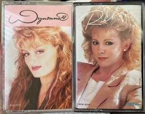 WYNONNA / REBA Vintage Lot Of 2 **CLASSIC COUNTRY** Cassette Tapes - Picture 1 of 2