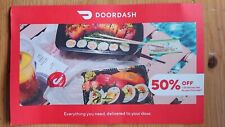 DoorDash 50% off code + $0 delivery on your first order Exp.3/31/24