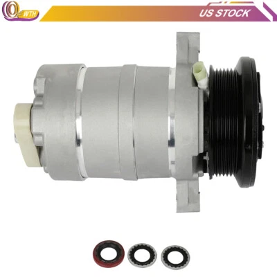 Fits Cadillac Eldorado Fleetwood Seville 4.5L 89-90 4.9L 1991-1992 AC Compressor - Image 1 of 4